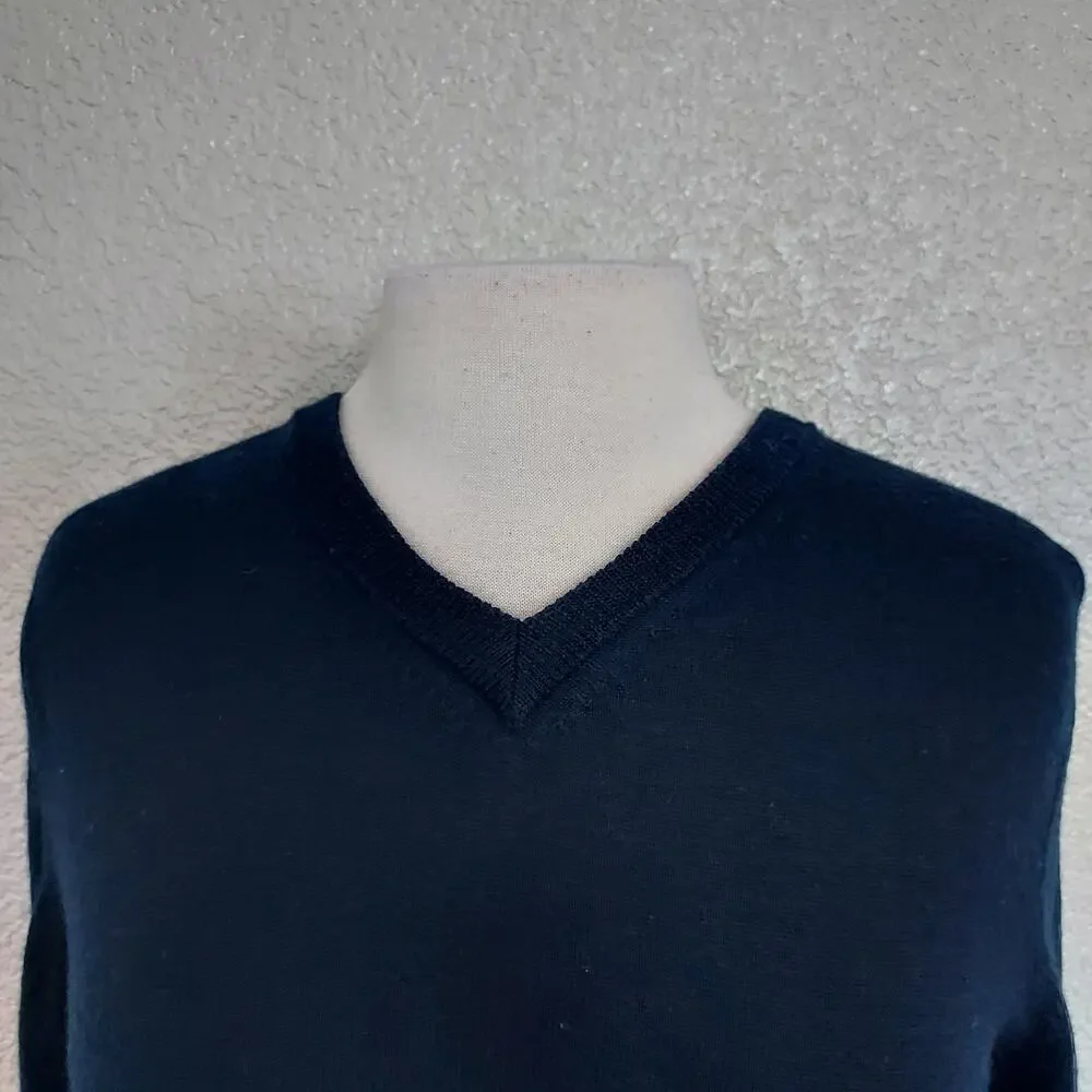 UNTUCKit Blue Merino Wool Sweater Size Small - Picture 3 of 10
